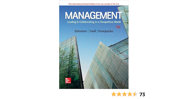Management Leading Collaborating Comp Bateman 9781260092288 Amazon Com Books
