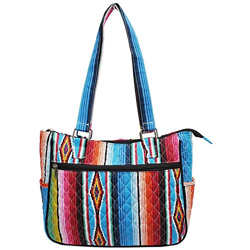 Cotton Quilted Handbags. Waverly Triple Entry Satchel (Quilted Black