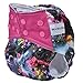 Pocket Cloth Diapers All in One Design Adjustable Size 6 Pack and 6 Built-in Inserts and 1 Wet Bag