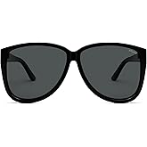 SOJOS Trendy Big Oversized Polarized Sunglasses Womens Mens, 70s 80s Large Retro Vintage Pilot Shades SJ2643