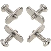RANDDER Stainless Steel Kayak Rail/Track Screws &amp; Track Nuts, 4 Pack