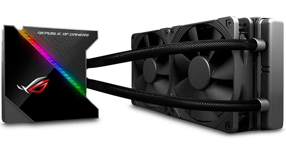 Asus ROG RYUJIN 240 RGB AIO Liquid CPU Cooler 240mm Radiator (Dual 120mm 4-Pin Noctua Ippc PWM Fans) with Livedash OLED Panel and Fanxpert CONTROLS