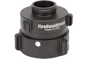 FIREHOSEDIRECT Aluminum 2 1/2" Swivel Female NH to 1 1/2" Male NH Fire Hose Adapter