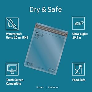 Schnorchelmasken 51XqNjzZA9L. SS300 100 % WASSERDICHT bis mindestens 10 m Wassertiefe - IPX8 Standard laborgeprüft | Luftdicht & geruchsdicht | Lebensmittelsicher gemäß EU-Norm | Sicherer Schutz vor Wasser, Feuchtigkeit, Sand, Schmutz, Schnee, Matsch & Gerüchen
ORGANISIEREN & SCHÜTZEN | Schaffe Ordnung mit den Taschen von Noaks: Ideal zum Schutz von Kleidung, Elektronik, Tablet 10“, Reisedokumenten DIN A4, Lebensmitteln, Wertsachen, Wechsel-Klamotten, Kaffee, Tee uvm. | Wasserdichte Hülle auf Reisen, im Haushalt & bei Regen | auch als Kulturbeutel geeignet | Ein Muss für jede Ausrüstung
REISEN & OUTDOOR | Wasserfester Packsack im Urlaub, am Strand, bei Backpacker-Reisen, Rucksacktouren, Flugreisen, Surfen, Tauchen, Angeln, Klettern, Wandern, Festival und allen Outdoor-Aktivitäten | schützt den Kofferinhalt vor auslaufenden Flüssigkeiten