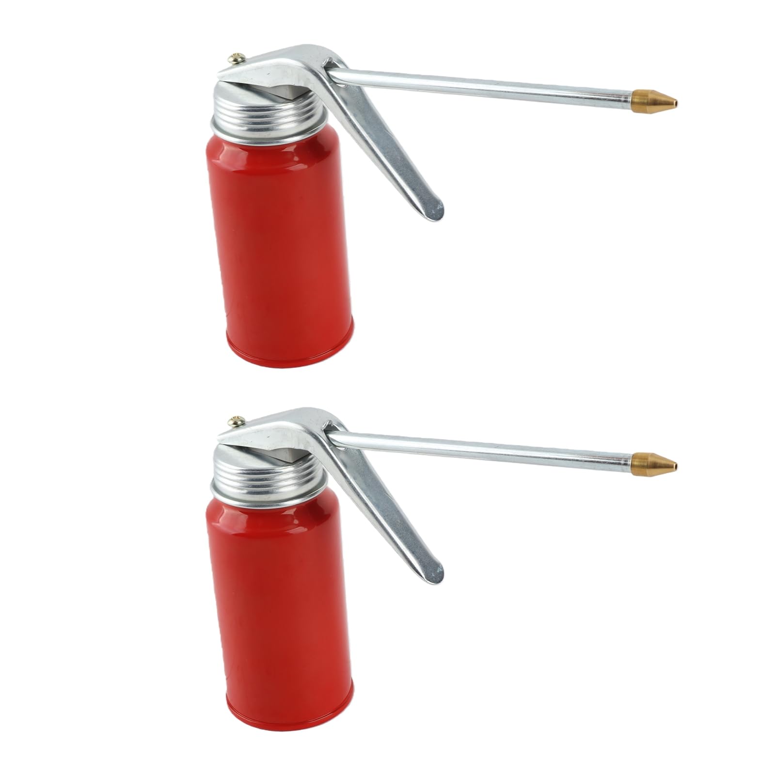 Hand Oil Can, Pump Oiler Can, Cold Rolled Steel, Sturdy, Fast Lubrication, 200ml Capacity, Curved Pressing Handle, Smooth Spring