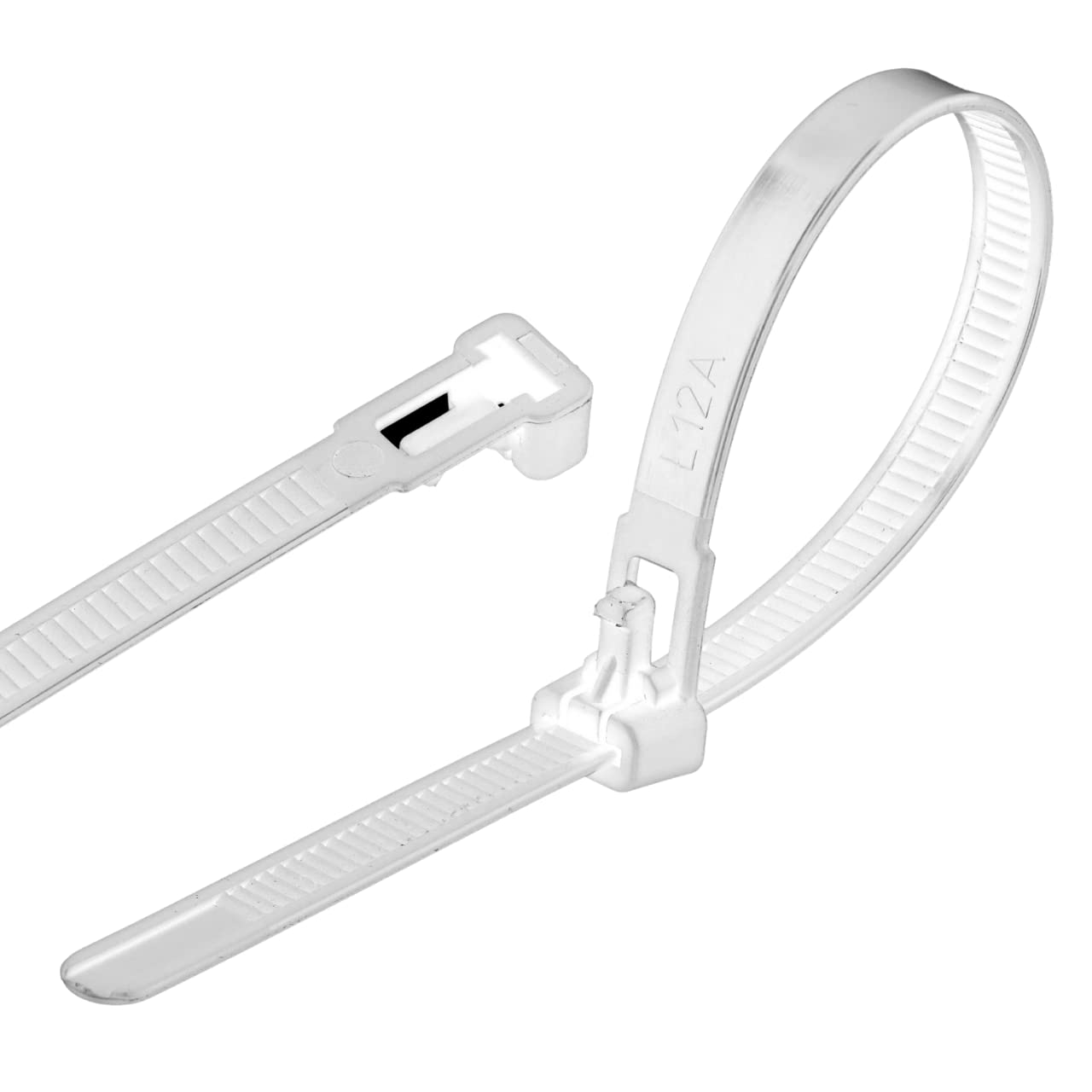GARDENIX Plant Ties, Cable Ties, Pack of 100 (7.6 mm x 150 mm, White), Reusable, Adjustable