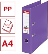 Esselte Power A4 75mm Spine Violet Lever Arch File view 2