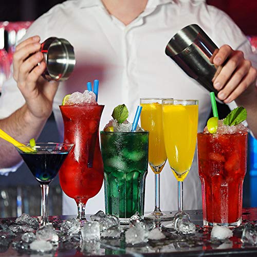 Cocktail Set, Edelstahl Cocktail Shaker Bar Set, 12 Stück Cocktailmixer Set mit Holzständer, Messbecher und Bar Löffel, 750ml Shaker Cocktail Set für Zuhause oder die Bar – Bild 7