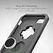 Rokform Rugged Series iPhone 8 Case / iPhone 7 Case Protective magnetic case with twist lock and universal magnetic car mount (Gun Metal)