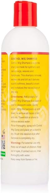 African Essence Control Wig Shampoo 12oz Human Synthetic Hair Universal Beauty view 2