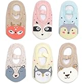 Yenzat Baby Toddler Anti Slip Non Skid Socks with Grip for Infant Girls Slippers 6 Pairs