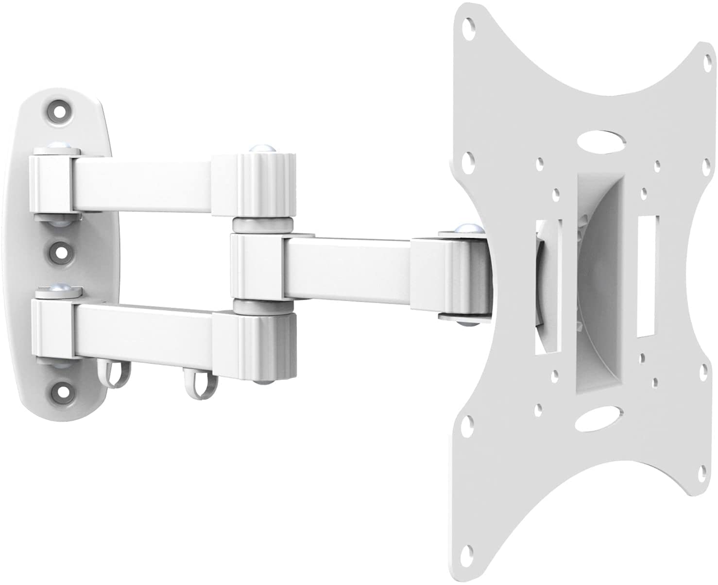 conecto SA-CC50254-V2 Wall Mount for TV Devices/Monitors with 58-107 cm (23-42 Inches), VESA 200 x 200, Tilt: +/-20°, Swivel: +/-90°, Wall Clearance: 10-39.3 cm, Maximum Load 30 kg, White