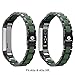 Greeninsync Compatible with Fit Bit Alta HR and Alta Bands Metal, Replacement for Fit Bit Alta Stainless Steel Bands Adjustable ccessories Metal Wristband Small Large for Alta Bracelet-Amy Green