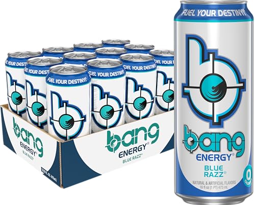 Bang Blue Razz Sugar-Free Energy Drink (12-Pack)