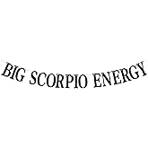 Big Scorpio Energy Banner, Scorpio Season Oct/Nov. Birthday Cake Decor - 12 Constellation Theme Birthday Party Decorations Supplies, Black Glitter