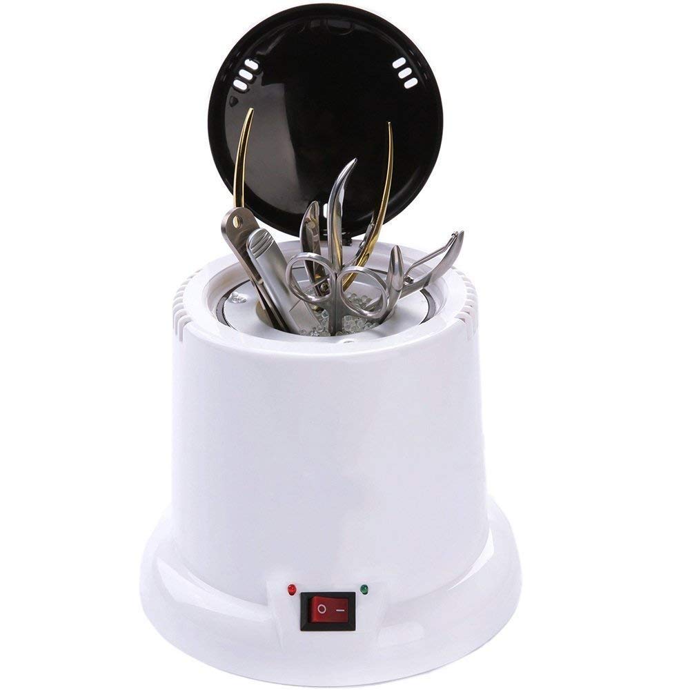 Nail Sterilizer Pinkiou Nail Art Tools Cleaner Pot for Manicure Salon Nipper Clean Machine Scissor Sterilizing Equipment: Beauty