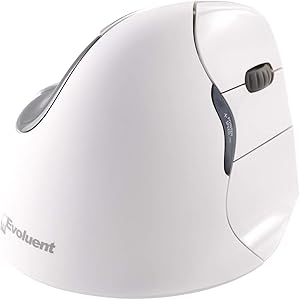 Evoluent VM4RB VerticalMouse 4 Right Hand Ergonomic Mouse with Bluetooth Connection For Mac OS (Regular Size)