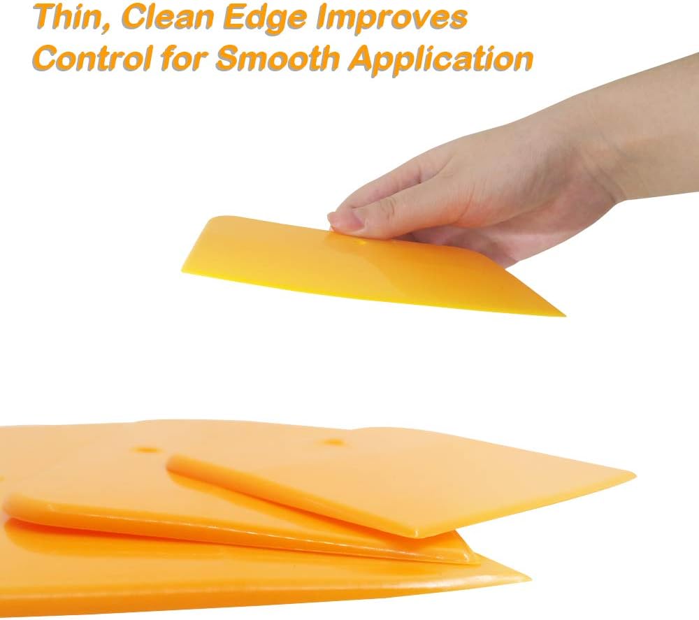 Set of 9 Body Filler Spreaders Automotive Body Fillers, DaKuan 4, 5, 6 Inch Reusable Plastic Spreader For Applying Fillers, Putties, Glazes, Caulks and Paint: Home Improvement