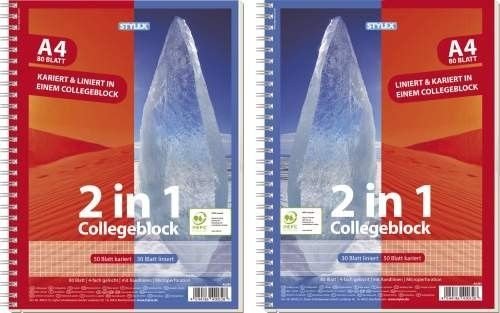 Stylex DIN A4 Spiral College Pad