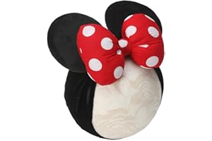 JIAHANG Baby Girl Mouse Ears Turban Headband with 3D Polka Dot Bow, Wide Hairband for Newborn Infant Toddler, Fashion Headwear Party Supplies