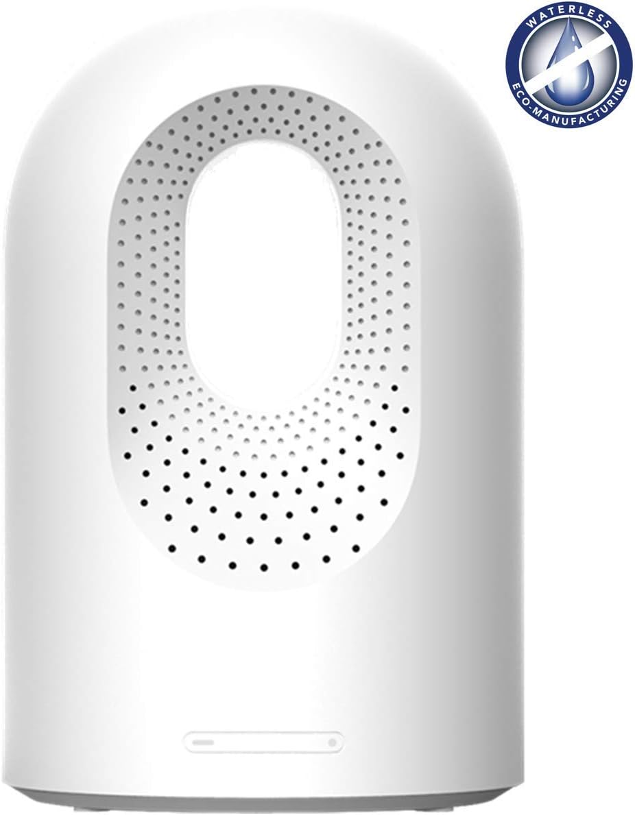 EQUSUPRO New 2019 Waterless Aromatherapy Essential Oil Diffuser Wireless Aroma Nebulizer Portable Charging Whisper Quiet for Home Car Office Yoga Spa Travel (White)