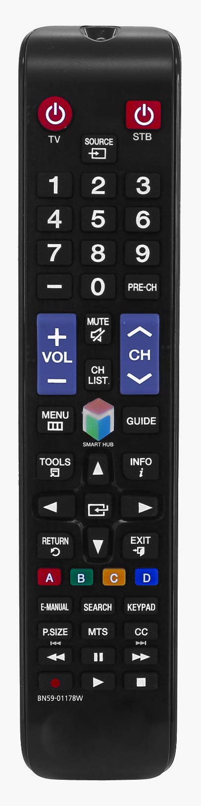 Replacement Remote Control Compatible for Samsung BN59-01178W Smart LCD LED TVs