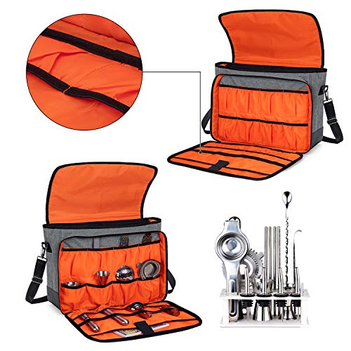 CURMIO Aufbewahrungstasche für Bartender, Barkeeper, Cocktail Shaker Set Reisetasche, Cocktailmixer Set Tragetasche für… – Bild 3