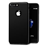 iPhone 7 Plus Case, Willnorn Premium Leather Cellphone Case with Protective TPU Bumper and Build-in Magnetic Car Mount Plate for iPhone 7 Plus (Jet Black)