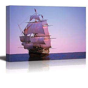 The Ancient Ship Tall Ship Sailing in The...