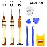 Screwdriver Set Kit for Apple iPhone 8 8 Plus 7 7 Plus 6S 6 Plus SE 5S 5 5C 4S Screwdirver Set 1.5mm Phillips,0.8mm Star Pentalobe Screwdriver,Y 0.6mm Tri-Point Triwing iPhone X 7 8 Repair Tool Kit