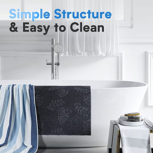 Shower Head with High Pressure, Watersong Water Saving Handheld Shower with 5 Spray Settings, Adjustable Flow, Universal Bathroom Showerhead Easy Install in 2 Minutes Easy Clean with Silicone Jets