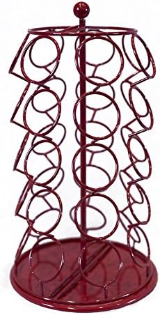 K Cup Holder Carousel Rack Red - 35 Keurig Pod