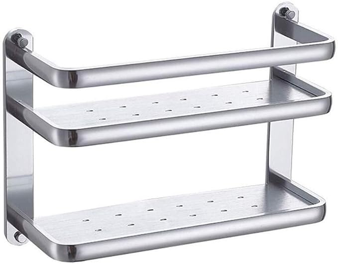 IUYJVR Estante de Almacenamiento de estantes de baño de Aluminio para