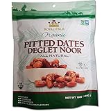 Royal Palm Organic Deglet Noor Dates Pitted (16 oz), All Natural, Certified Vegan, Gluten Free, NON-GMO Verified, Kosher