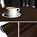 H2MTOOL Faux Wood Wallpaper, Dark Removable Peel and Stick Wallpaper Self Adhesive (17.7” x 78.7”, Dark Brown)