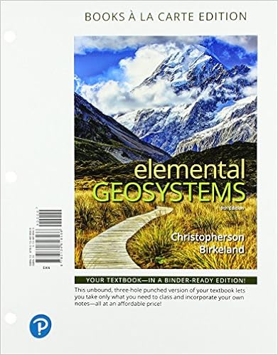 Amazon Com Elemental Geosystems Books A La Carte Edition 9780134818566 Christopherson Robert Birkeland Ginger Books