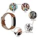 AK Bands Compatible with Fitbit Alta/Alta HR, Adjustable Comfortable Leather Wristband Compatible with Fitbit Alta HR 2017/Fitbit Alta (Brown)
