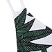Women's Palm Leaves Tropical Print Bikini Sexy Retro Swimsuit Swimwear Set