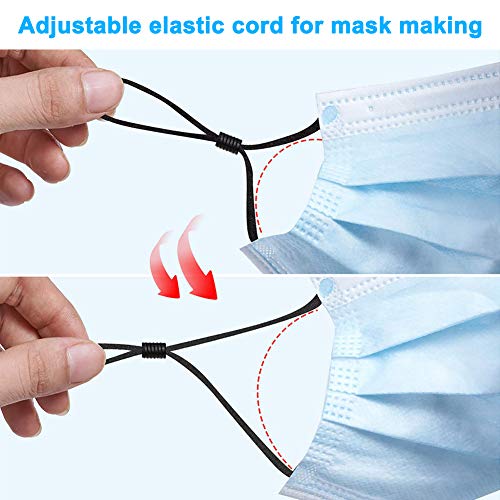 Elastic Cord for Masks,1/4 Inch, Adjustment String Ear Loop Strap
