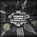 Qualikitchen Premium Cooking kitchen Utensil Set: 23 Pieces of Tools Made of Lightweight Stainless Steel and Strong Black Nylon plus Printed Guide