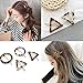 10 Pcs Acrylic Resin Hair Clips Set Minimalist Hollow Geometric Hair Pins Circle Triangle Bowknot Hair Barrettes Hair Claw Clamps Hair Styling Accessories for Women Ladies