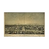 CafePress - Sacramento Antique Map Rectangle Sticker - Rectangle Bumper Sticker Car Decal