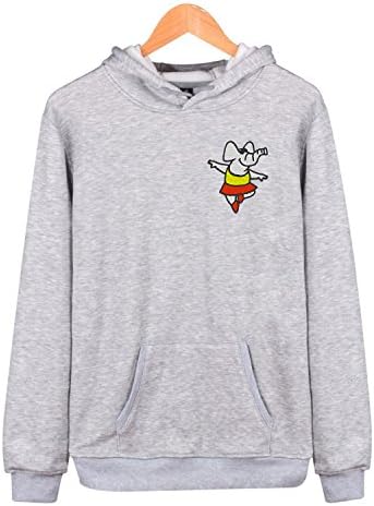 Elephant Ballerina Men's Women's Pockets Drawstring Hoodie Sweatshirt Oversized Sweater