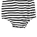 GRNSHTS Baby Girls Black and White Striped Romper Bodysuit (90/6-12 Month, Black+White)