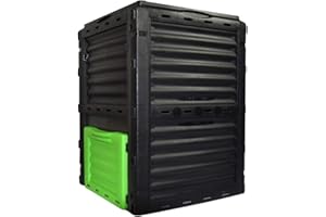 EJWOX Garden Compost Bin from BPA Free Material, 80 Gallon(300 L), Easy Assembling, Large Capacity, Fast Creation of Fertile Soil