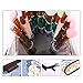NiceEbag 2 in 1 Makeup Brush Holder Organizer Bag Stand-Up Make-up Brush Cup Half-Clear Travel Cosmetic Toiletry Pouch for Woman Girls, Peony&Orchid