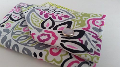 Birth Control Case Sleeve with Snap Closure - Pretty print