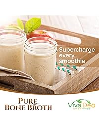 Proteína en polvo de Hueso de alimentación de pasto orgánico puro | Increíble proteína Paleo en Polvo con Colágeno Natural Glucosamina y 19 Aminoácidos - 20 Gramos de Proteína