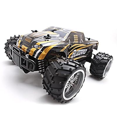 jj 1:16 Scale 2WD High Speed Remote Control Gold Off Road Racing Car Kids Gift Toys