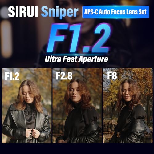 SIRUI Sniper APS-C 33mm F1.2 Wide Angle Autofocus Lens for Z30, Z50, Zfc (Z Mount, Black)